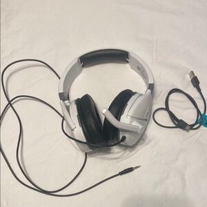 White and Black Gaming Headset